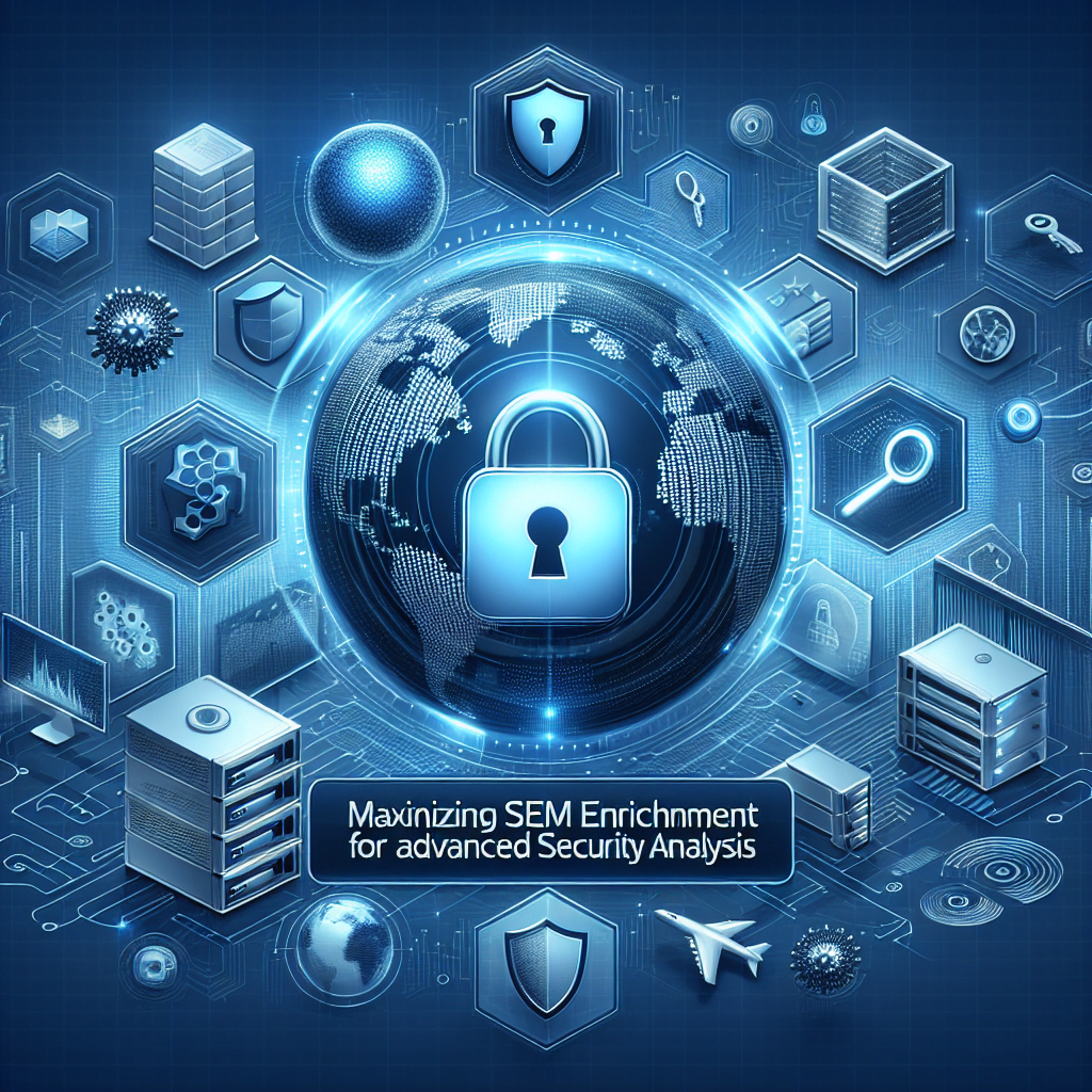 SEM security analysis with lock and server icons