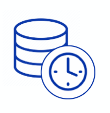 Database with clock icon