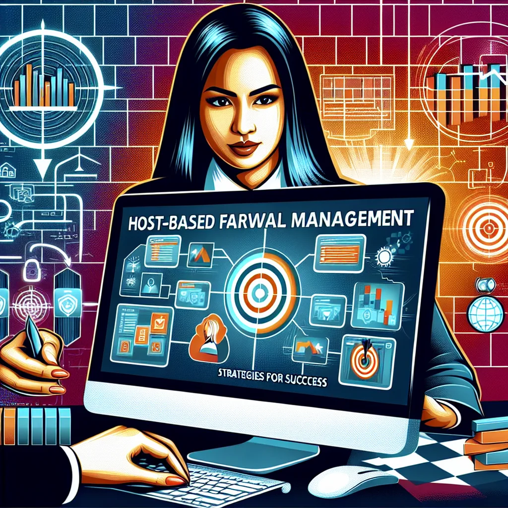 Illustrated woman using cybersecurity dashboard.