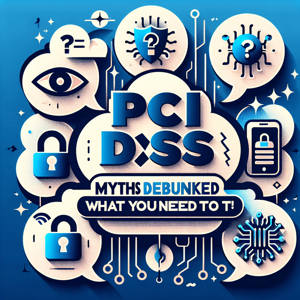 PCI DSS myths debunked image with icons.