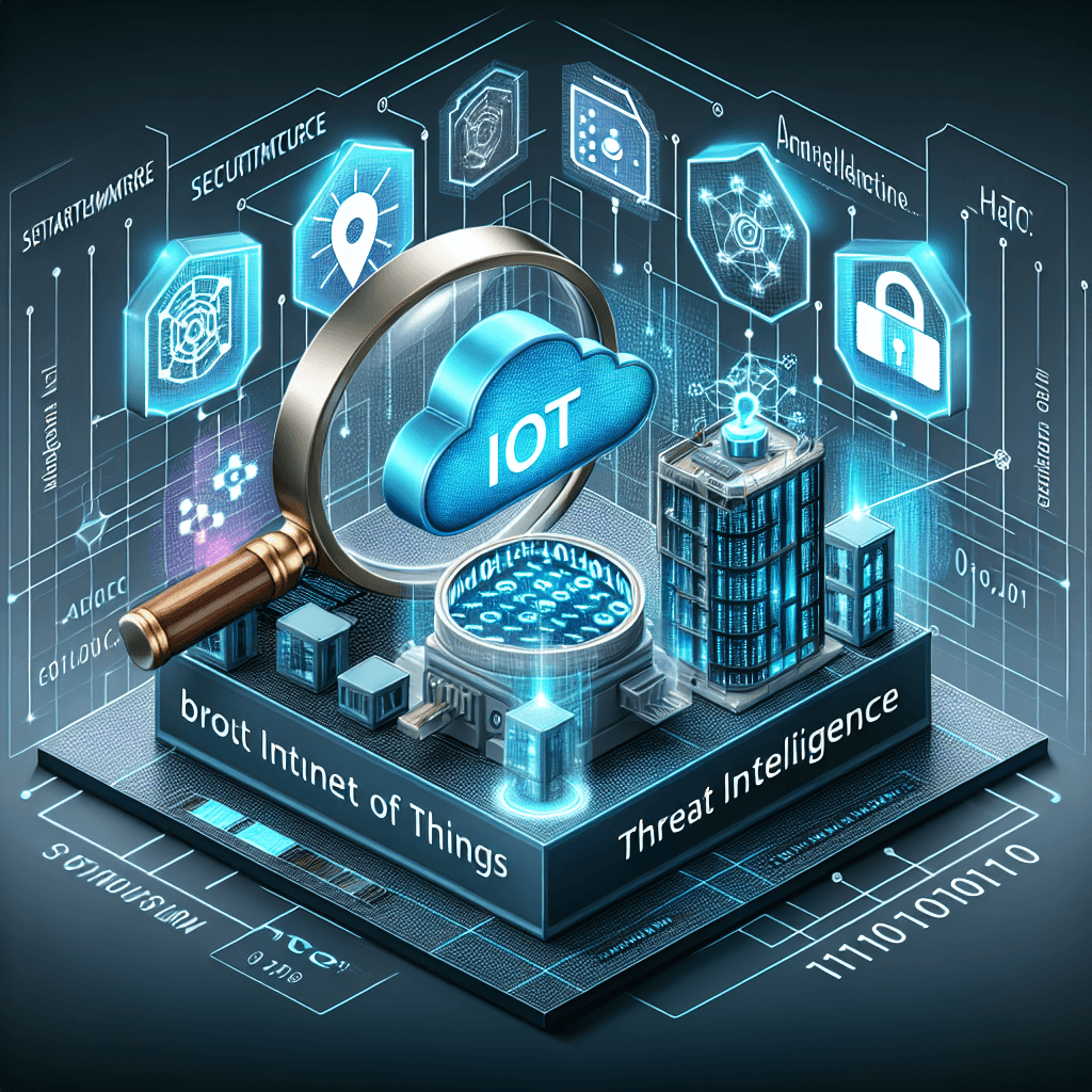 IoT threat intelligence cybersecurity concept illustration