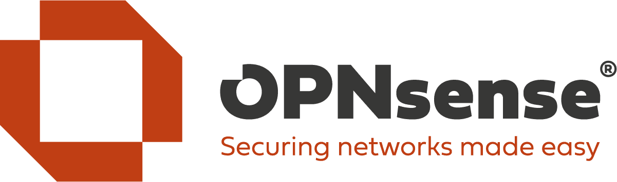 OPNsense logo with security slogan
