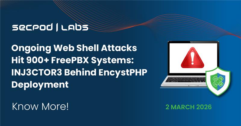 Web shell attacks surge against 900+ FreePBX systems: Unmasking the INJ3CTOR3 and its EncystPHP strategy