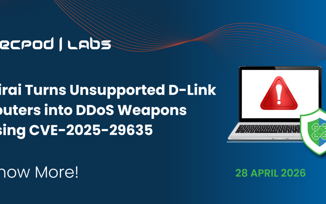 How Mirai exploits CVE-2025-29635 to transform outdated D-Link routers into DDoS tools