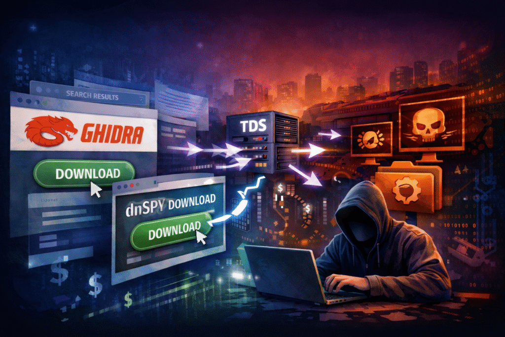 Inside the malware distribution ecosystem: Exploring impersonation, click hijacking, and TDS threats
